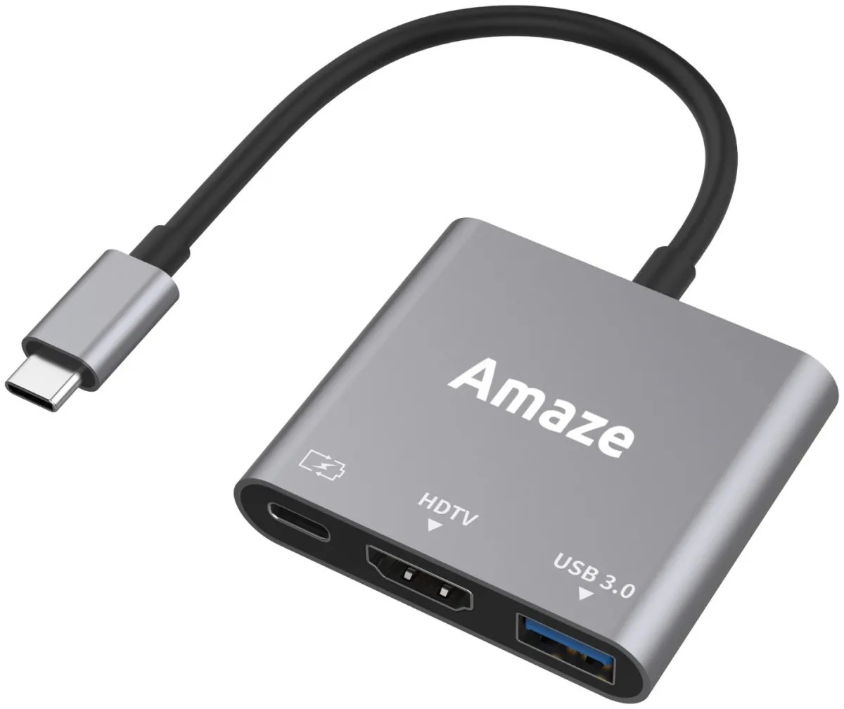 Amaze A313 TYPE C TO HDMI 4K + USB 3.0 + PD