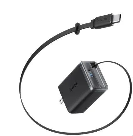 Anker Nano 35W Built In Retractable USB C Cable Charger