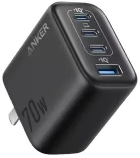Anker Zolo 4 Ports 3 USB C + 1 USB A Ports 70W Charger