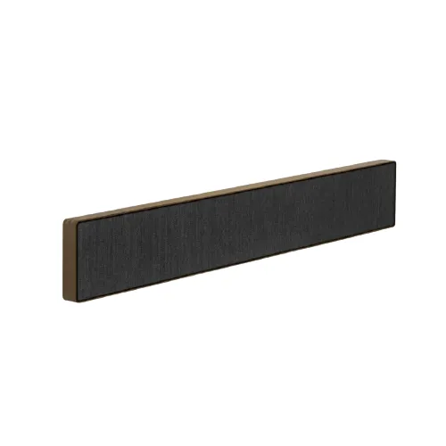 Bang & Olufsen Beosound Stage Powerful Dolby Atmos Soundbar - Smoked Oak with Grey Kvadrat Cover