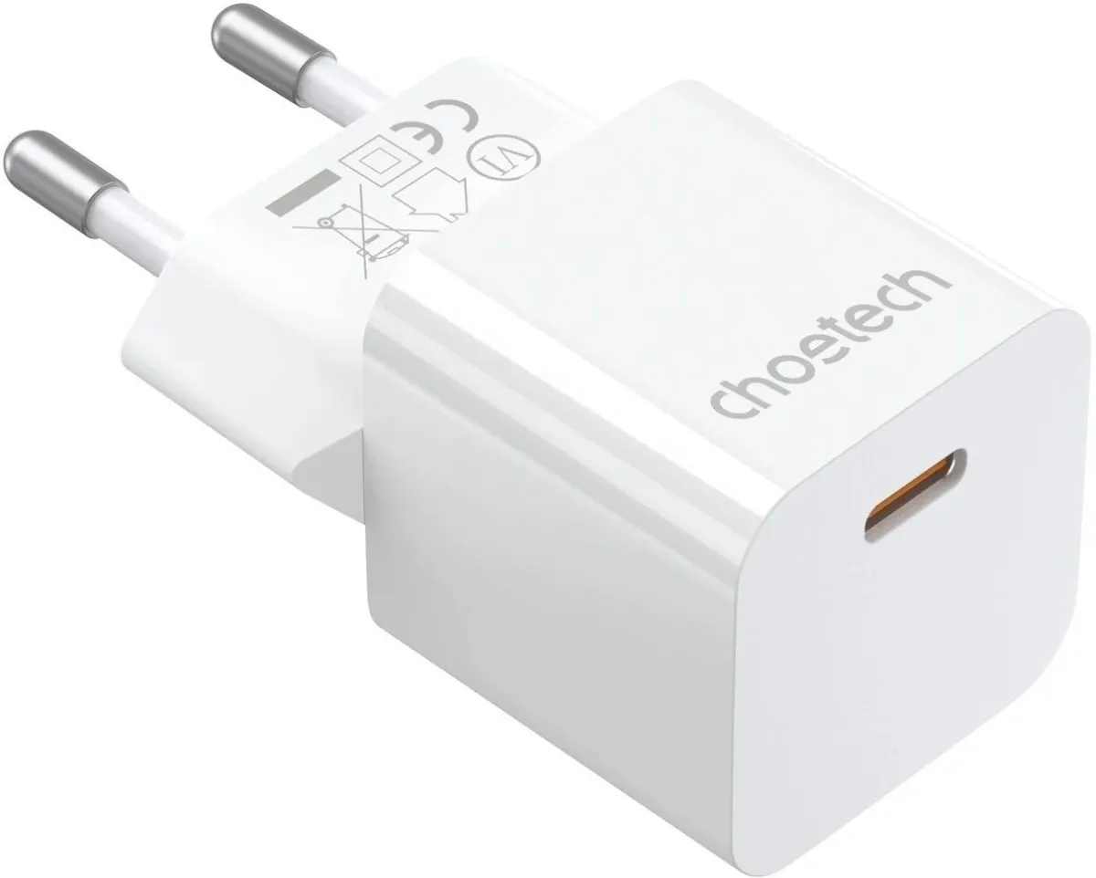 Choetech PD 20W USB Type C– EU Mini Charger White