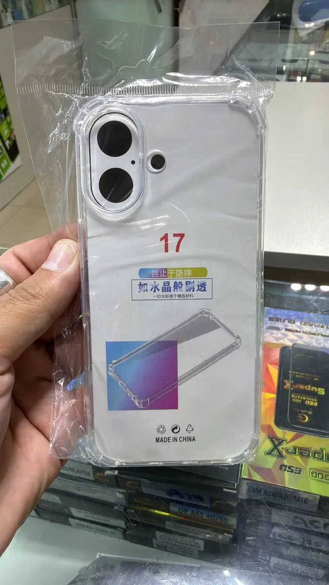 Clear phone case for iPhone 17