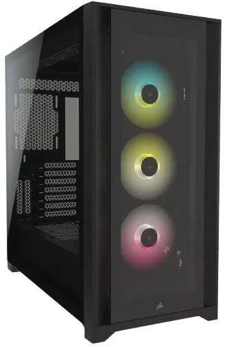 Corsair iCUE 5000X RGB Tempered Glass Mid Tower ATX PC Smart Case