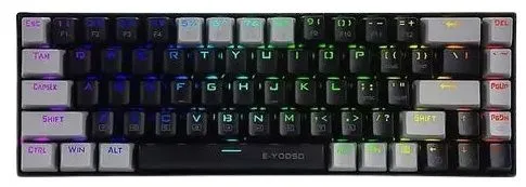 E-Yooso Z686 68 Keys RGB USB C Wired Mechanical Gaming Keyboard