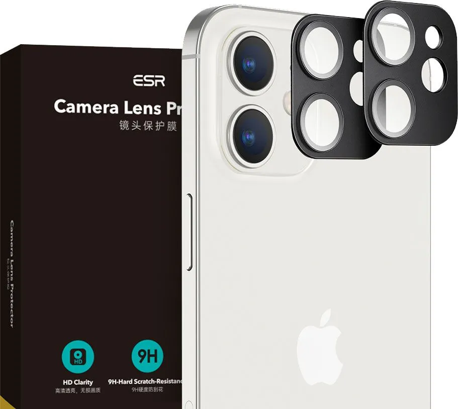 ESR Apple iPhone 12 / iPhone 12 mini Camera Lens HD Protector 2 Pack