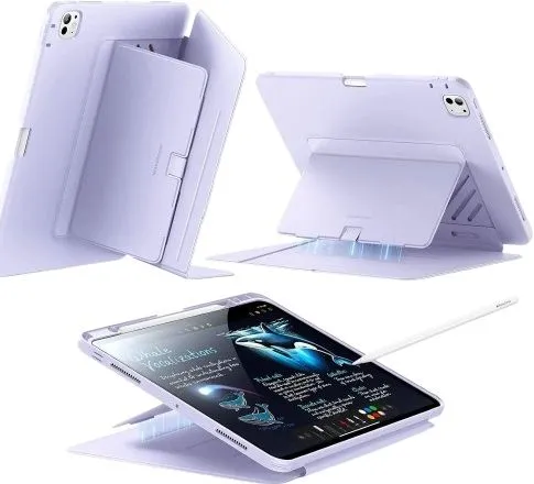 ESR iPad Pro 11 M5 / M4 Flip Hybrid Case – Purple