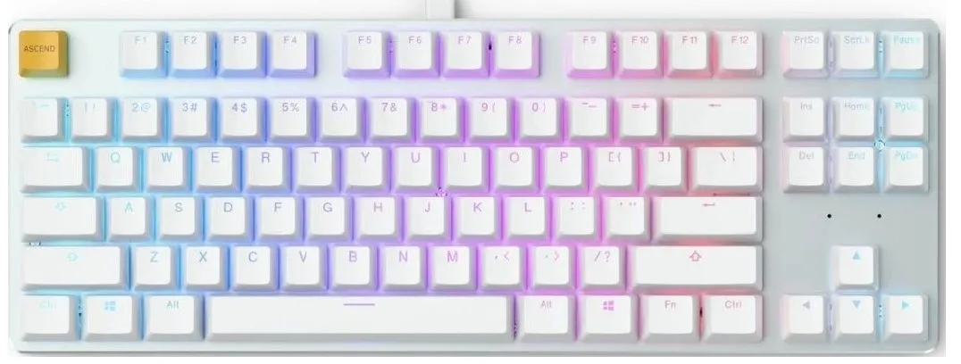 Glorious GMMK-TKL- Mechanical Keyboard White 87