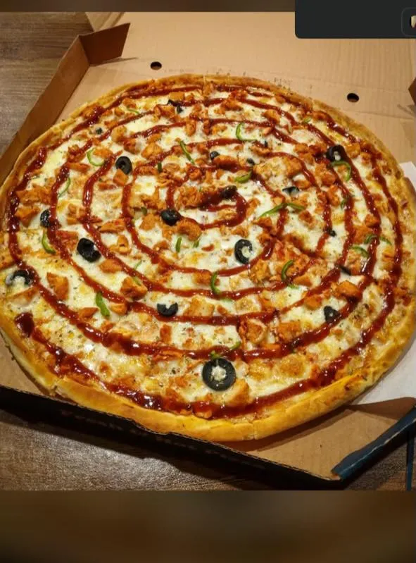 Homemade Pepperoni and Olive Pizza