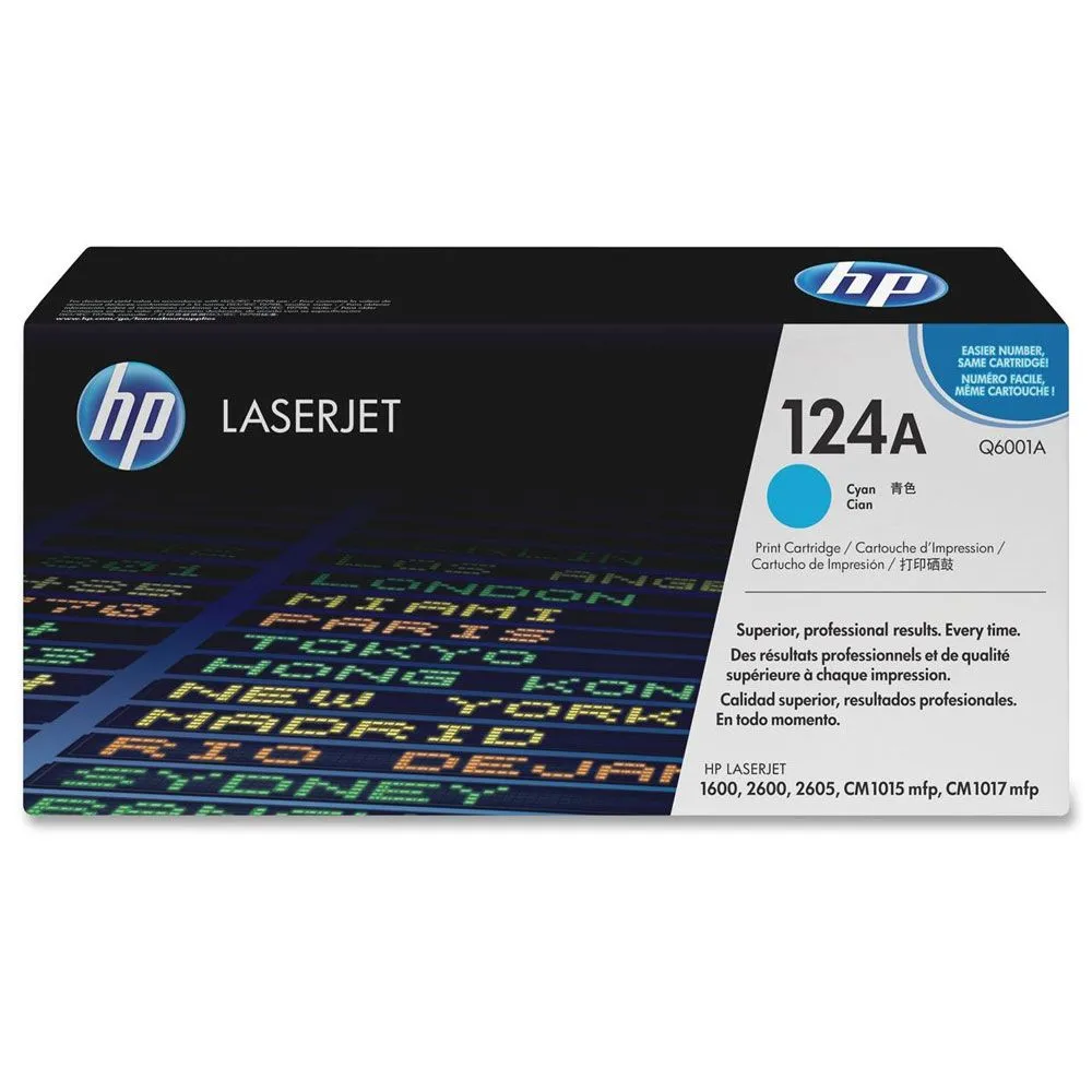 HP 124A Cyan Color LaserJet Q6001A