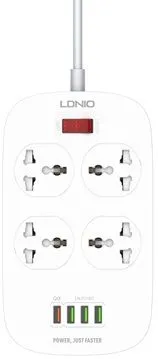 Ldnio SC4407 4 AC Universal Outlets Power Extension