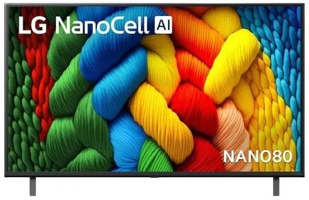 LG 43 Inch NANO80 Nano Cell AI 4K Smart TV 2025 (43NANO80ASA)