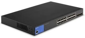 Linksys LGS328MPC-EU 24-Port Managed Gigabit PoE+ Switch with 4 10G SFP+ Uplinks 410W