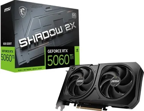 MSI GeForce RTX 5060 Ti 8G SHADOW 2X OC PLUS Graphics Card
