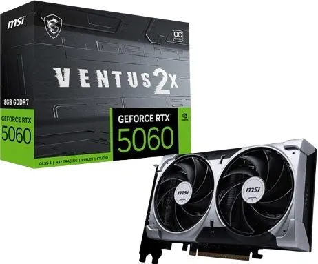 MSI GeForce RTX 5060 Ventus 2X 8GB OC Graphics Card