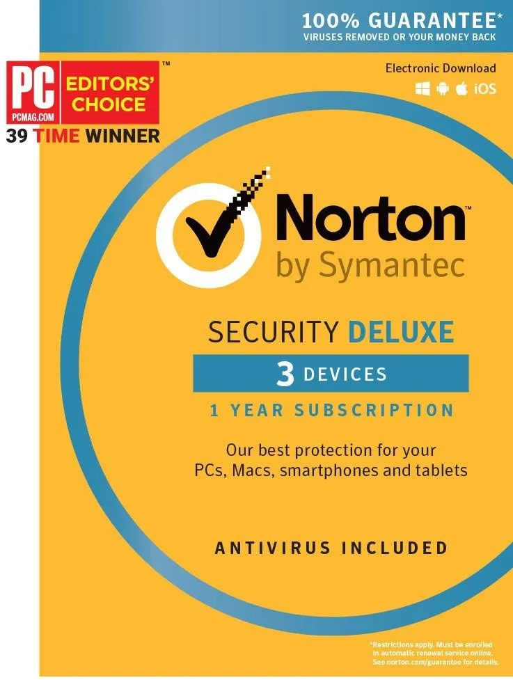 Norton Security Deluxe Dvd Retail Pack – 3 Devices