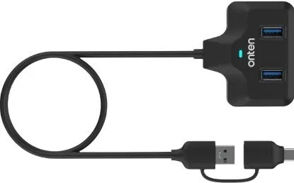 Onten 4-in-2 USB-C / Type-C+USB3.0 4-Ports HUB OTN-UCA2310