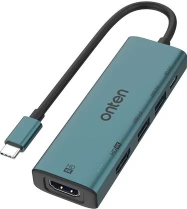 Onten 5-in-1 USB-C / Type-C to Dual HDM I+USB2.0+PD3.0 HUB UC126
