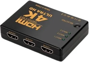 Onten OTN-7593 3-in-1 Out HDMI Splitter Converter 4K Ulta HD Switch