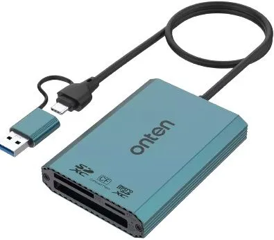 Onten P3+ CF (Compact Flash) & SD & Micro SD Card Reader
