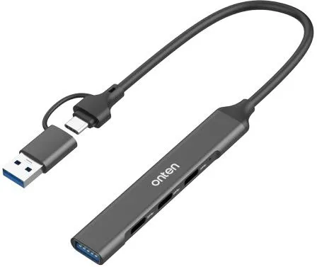 Onten UCA9703S 4-in-2 USB 3.0+Type-C to 3 Type-C+USB HUB