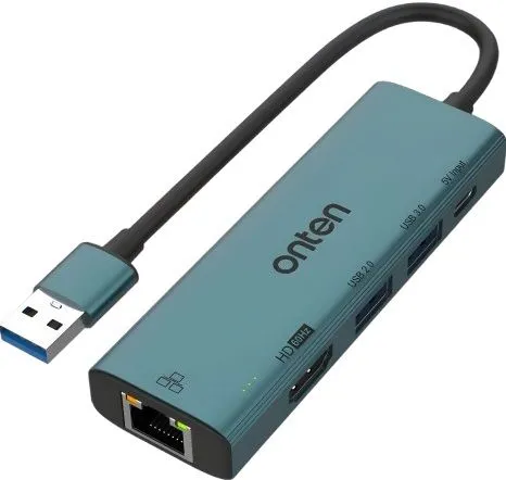 Onten US-125 USB 3.0 to HDMI Adapter with 100M Network Car (USB 3.0+USB 2.0)