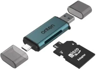 Onten USB 2-in-1 SD 2.0/TF 2.0 Card Reader OTN-CR532