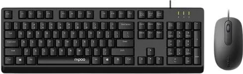 Rapoo X130 PRO Wired Optical Mouse Keyboard Combo