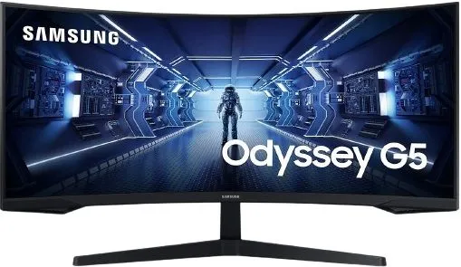 Samsung 34" G55T UWQHD, 165Hz Curved Odyssey Gaming Monitor (LC34G55TWWPXEN)