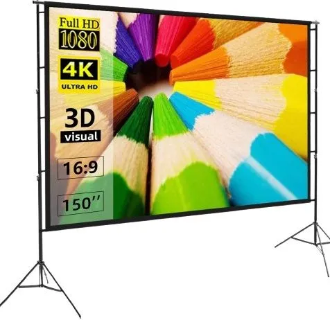 Speed-X Projector Screen 150" Tripod  8'x10' Feet 4:3mw
