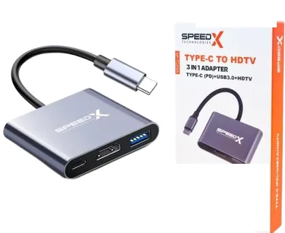 Speed-x Sp-tc03a Type C 3.1 To Otg+hdmi+usb3.0