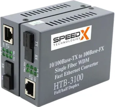 Speedx Htb-3100 Pro Netlink Ethernet Media Converter 10/100 Base