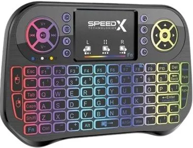 SPEEDX I10 MINI WIRELESS+BLUETOOTH TOUCHPAD 7 COLOR BACKLIT LIGHT 2.4GHZ