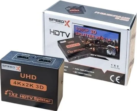 Speedx (sp-hs2) 2 Port Hdmi Splitter 2k 4k