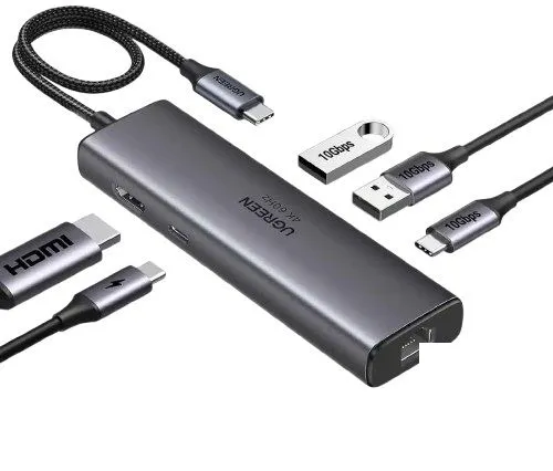 Ugreen 6 In 1 4K@60Hz HDMI USB C Hub (45000)