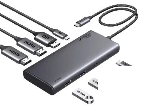 Ugreen 8 in 1 USB C Docking Station with Dual Monitor (35625)