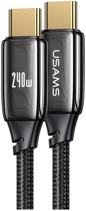 USAMS 580-U82 PD 240W Type C  Zinc Alloy 1.2m Fast Charging Data Cable