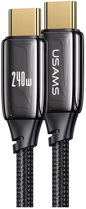 USAMS 580-U82 PD 240W  Type C Zinc Alloy 2 M Fast Charging Data Cable