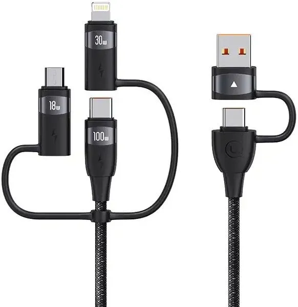 USAMS Multi-functional U85 PD100W 6in1 Fast Charging Type-c data cable