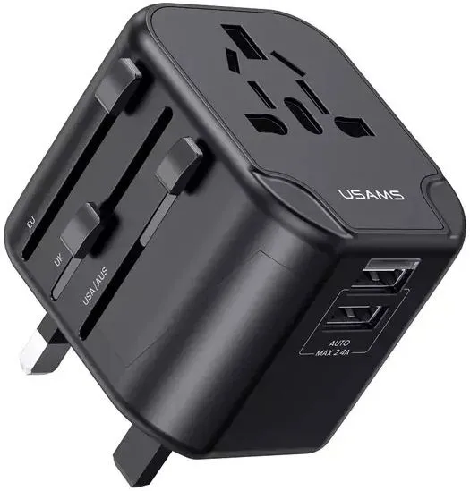 Usams US-CC173 T55 12W Dual USB Universal Travel Charger