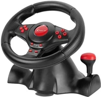 Xtrike Me Gp-903 Racing Wheel With Dual Vibration Motors Realistic Gaming Experience