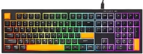 Xtrike Me Kb-512 Bk 108 Key Wired Mechanical Feel Usb-c Keyboard Black