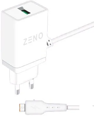 Zeno Premium Fast & Durable Single USB Charger With Micro USB (ZE-C01)